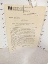 Tom Corbett Space Cadet 1951 ABC TV show rocket Marion Minogue merch bulletin