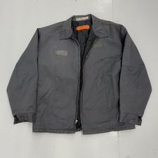 Vintage 70s Red Kap Grey Canvas Workwear Mechanics Jacket 1970s True Vintage