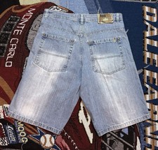 Vintage Southpole Denim Shorts Jean Men s 36 Blue Gold Tab Baggy Faded Y2K