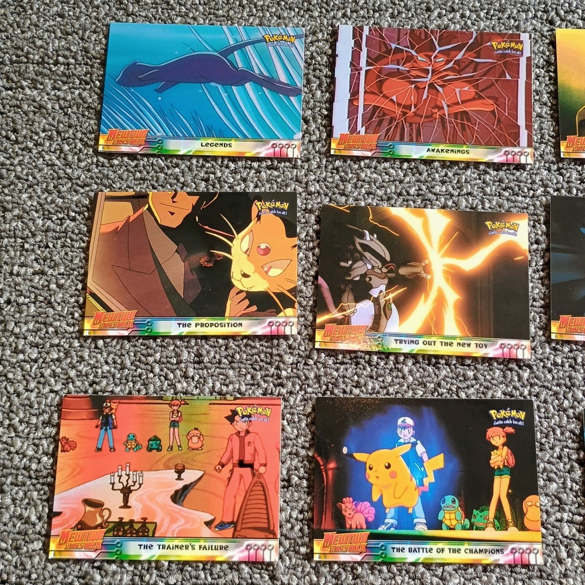 17pc Topps Pokemon Mewtwo Strikes Back 1999 Movie Trading Card Lot Vintage  TCG | eBay