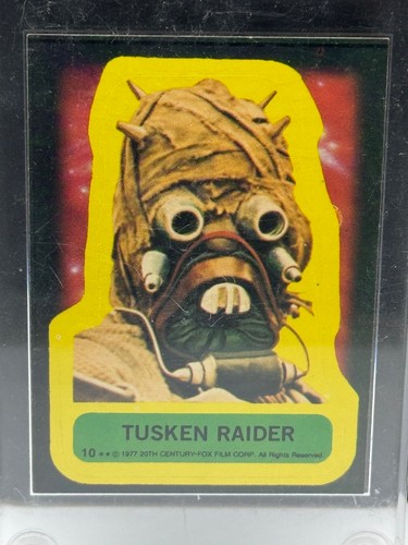 1977 Topps Star Wars Stickers #10 Tusken Raider — TAG (grade unconfirmed)