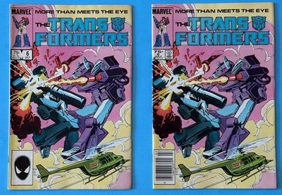 TRANSFORMERS 1985 MARVEL COMICS #6 VARIANT LOT  1ST FULL APPEARANCE JOSIE BELLER