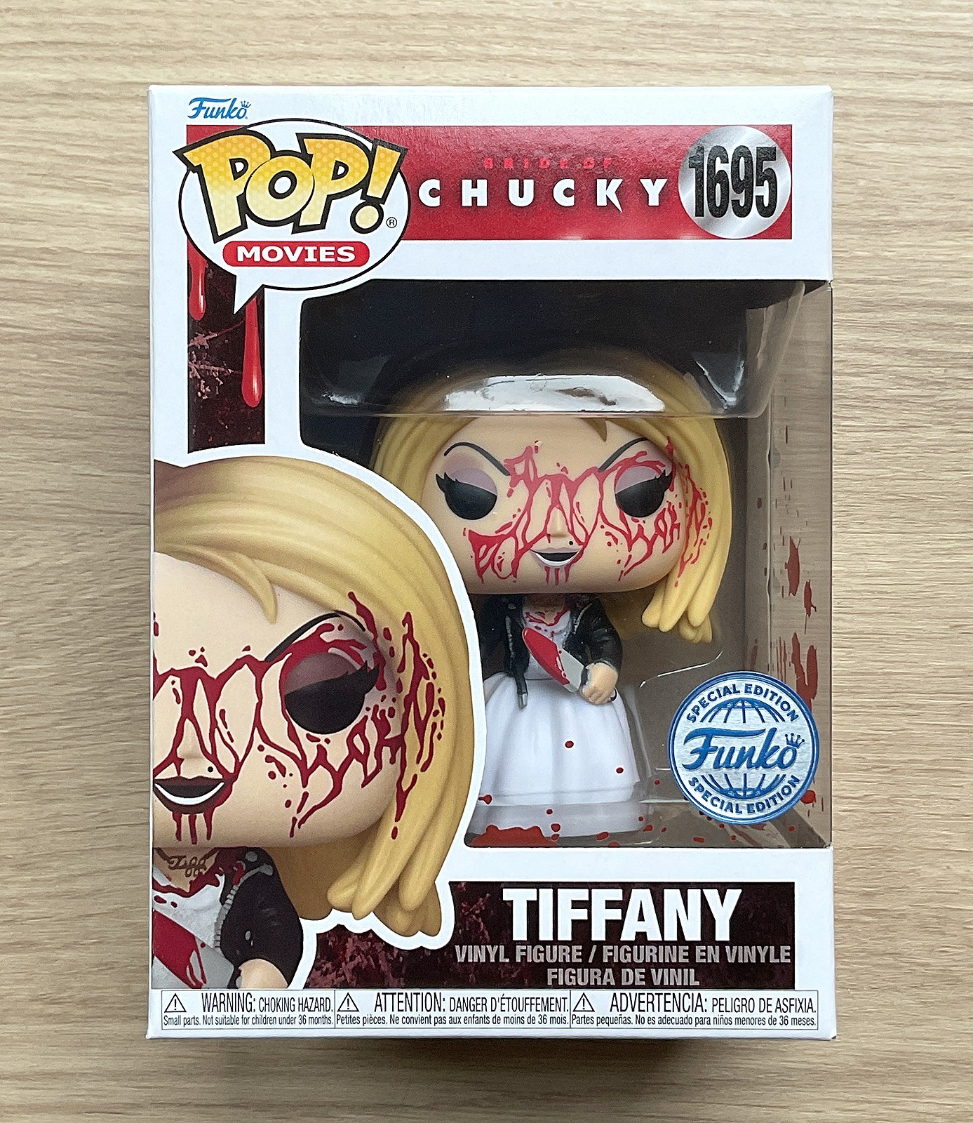Funko Pop Bride Of Chucky - Tiffany Bloody #1695 + Protector Gratis