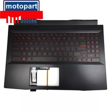 New Palmrest For MSI Katana GF66 MS-1581 MS-1582 Red Backlit Keyboard Upper Case