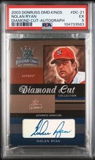 2003 DONRUSS DIAMOND KINGS #DC-21 NOLAN RYAN 42/50 DIAMOND CUT-AUTOGRAPH PSA 5