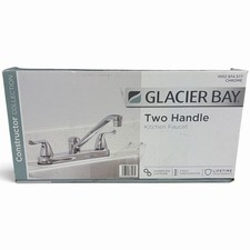 Glacier Bay Constructor 2-Handle Standard Kitchen Faucet Chrome