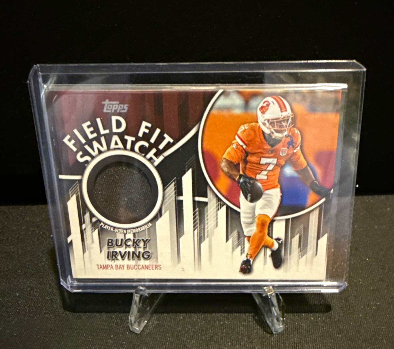 Topps Flagship Football Field Fit Swatch Bucky Irving Buccaneers #FFSC-BI