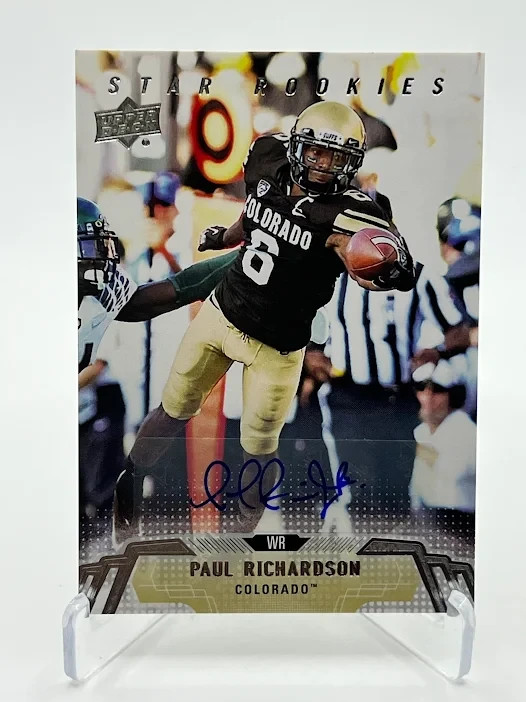 Paul Richardson Upper Deck #125 Autograph