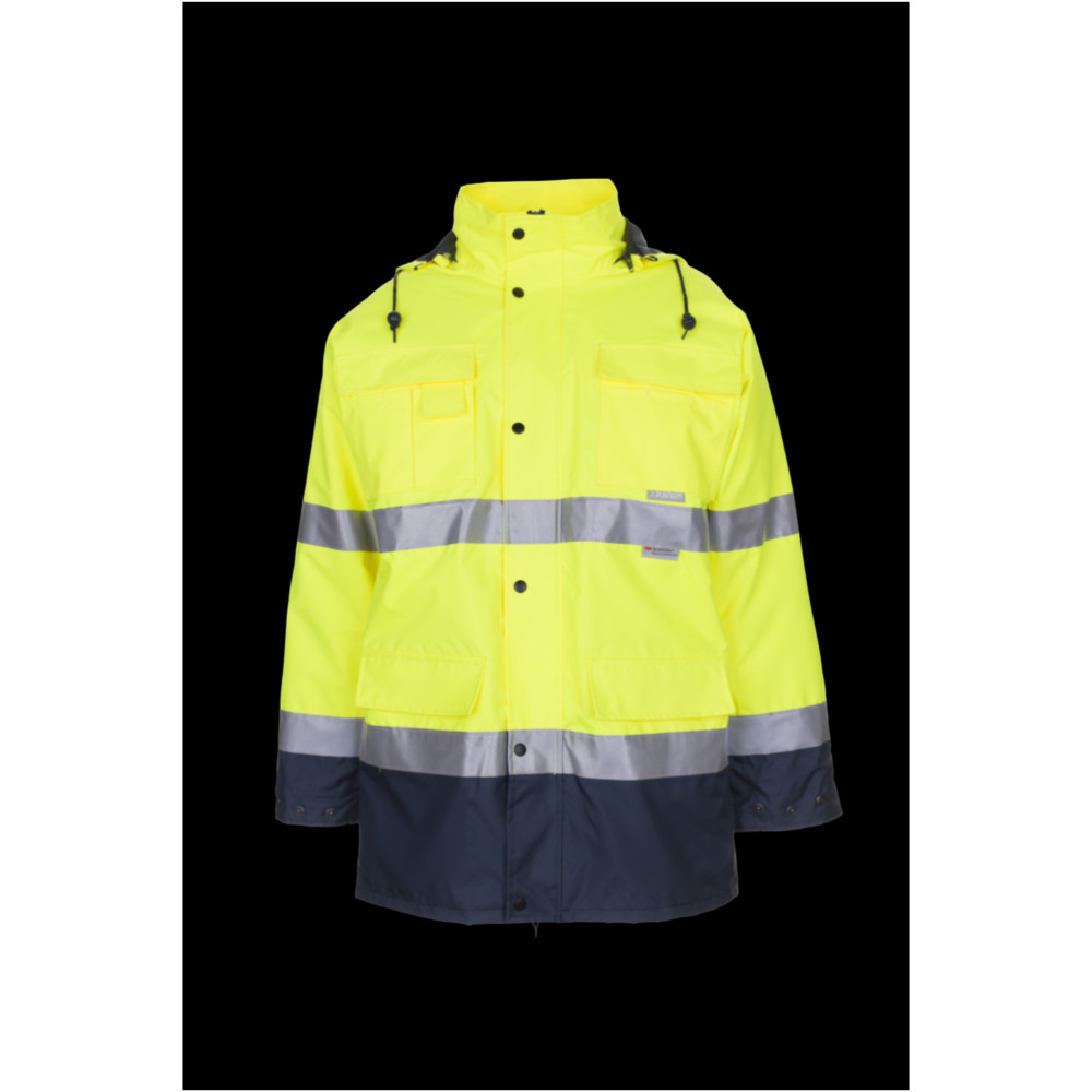 Planam  Warnschutz Parka gelb/marine Gr. S, 2057044
