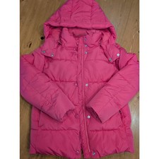 Gap Fuchsia Down Alternative Puffer Coat, NWT, Girl's XL 12, Fleece Lined