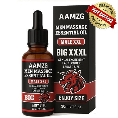Male Natural Enlarger Oil Big & Thick Growth Faster XXXL Enhancement 4 Men  30mL
