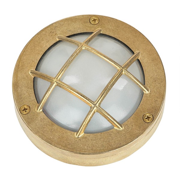 Maritime AußEn Leuchte Aus Messing Rostfrei IP64 Ø14Cm G9 Schiffslampe Wand Haus-image