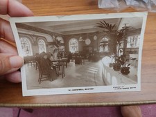 Postcard St Ann's Well BUXTON people sat at tables