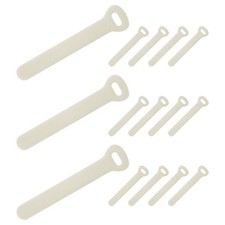 15 Pcs Leather Zipper Puller, 2.6" Zipper Sliders, Light Apricot