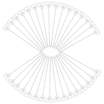 100 Pcs Blumen-Tischkartenhalter Aus Kunststoff Plastikblumenhalter