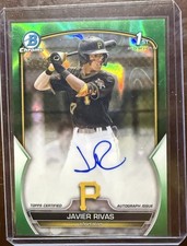 2023 Bowman Chrome - Prospect Autographs Javier Rivas #CPA-JRS Green Lava /99  