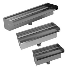 Teich-Wasserfall-Überlauf Edelstahl-Wasserauslauf Unten Oder Hinterer Einlass