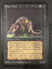 Plague Rats - Beta - LP - MTG - Magic the Gathering - Black - Creature