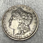 1891 Morgan Silver Dollar New Orleans Mint $1 Coin 0.9 Fine Silver