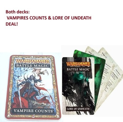 Warhammer Battle Magic Vampire Counts & Lore of Undeath 8th Ed Spells Karten OOP