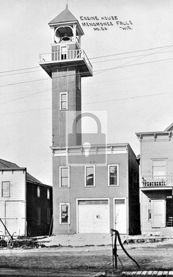 Fire Engine House Menomonee Falls Wisconsin WI - Reprint