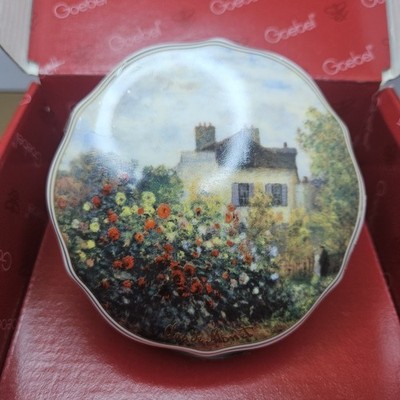 Goebel Artis Orbis Porzellan Zuckerdose Claude Monet Das Künstlerhaus 7 cm Neu