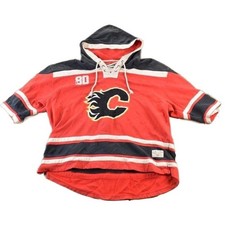 Vintage 1990s Calgary Flames Old Time Hockey Hoodie Crewneck Sweatshirt Men's 2X