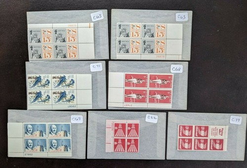 US Air Mail Stamp Block Collection Scott #C72-C79 Mint Never Hinged
