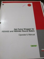 Case IH Net-Twine Wrapper for RBX452, RBX462 Round Balers Operator's Manual 2002