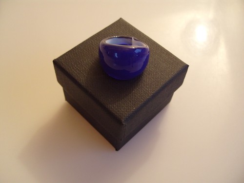 Murano Glas Ring original Muranoglas Schmuck UNIKAT Handarbeit bunt Kunst Ø 19