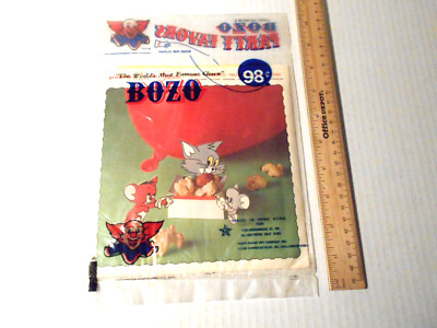 Bozo Clown Tom Jerry Cat Mouse Vintage 1970 s MIP Hong Kong Harmon s Star Favor