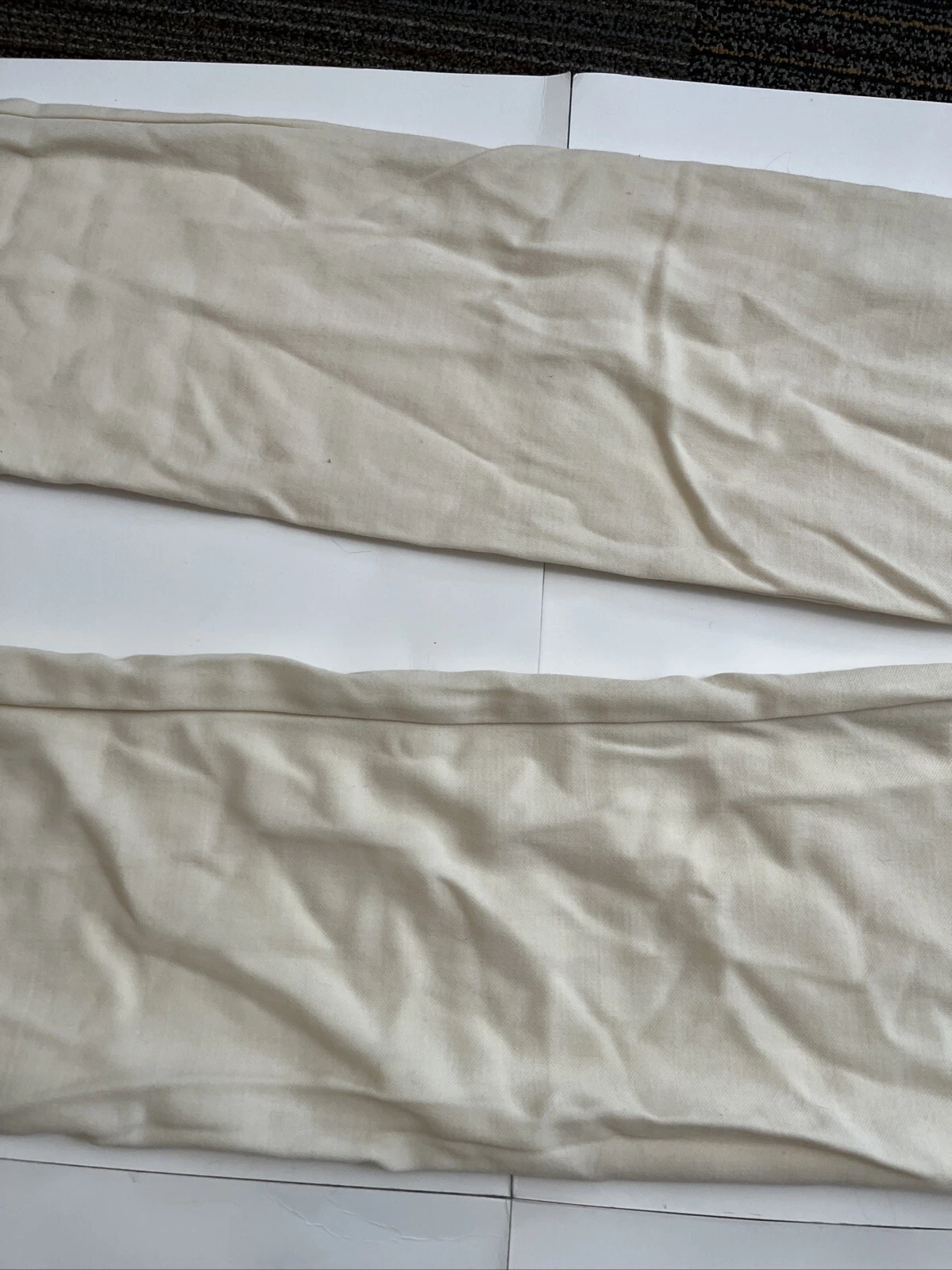 Pantalone Valentino donna SpA crema taglia 6 lana vergine con chiusura bottoni laterali