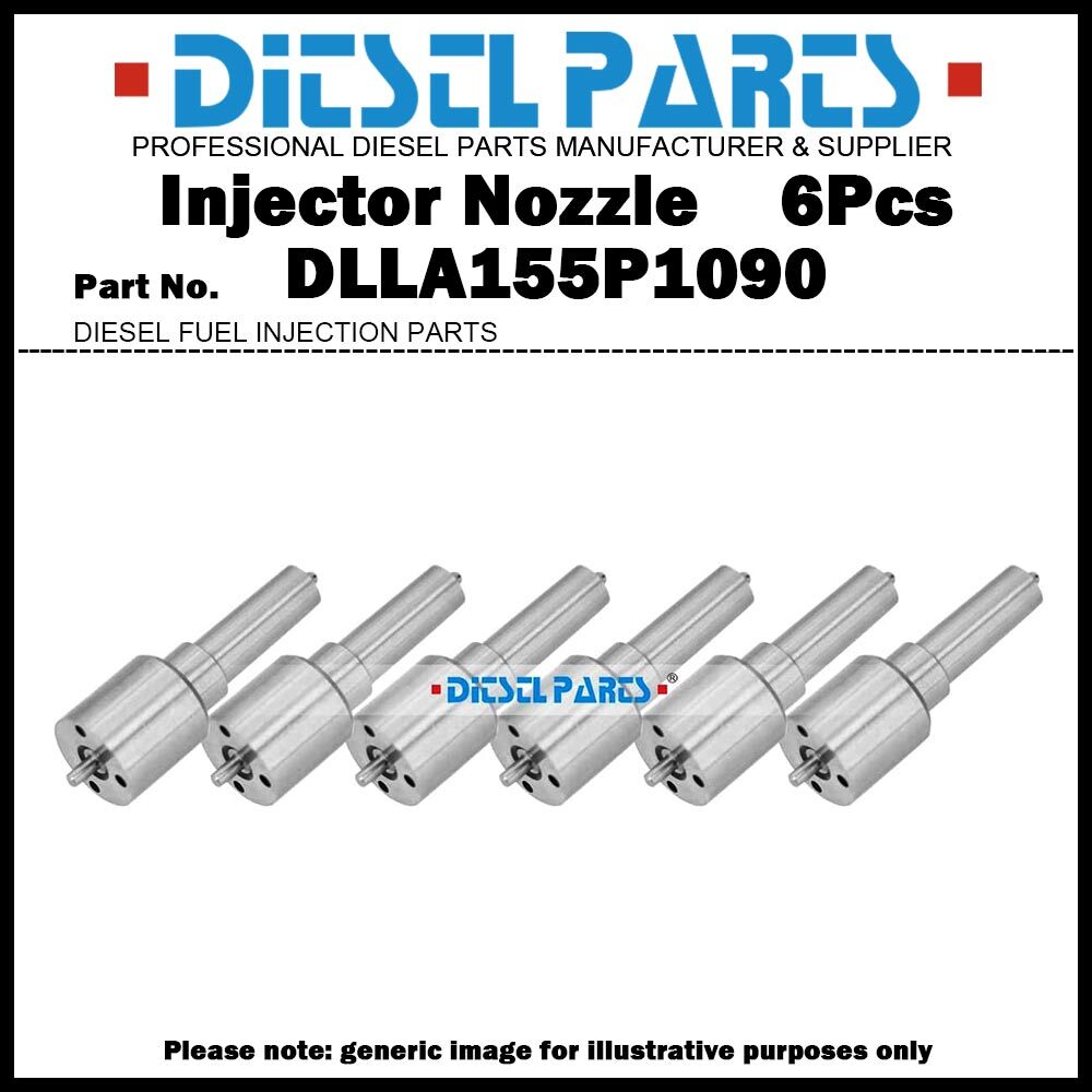 6x Fuel Injector Nozzle DLLA155P1090 for Denso Injector 095000-5950 095000-6790