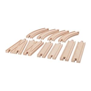 Wooden Train Track Connectors X 10 Ikea Early Learning Bigjigs Lillabo