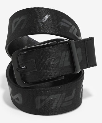 FILA Black Fabric Buckle Belt Hot Topic Size 34 - Main Image