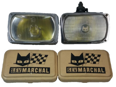 Pair Of Fog Lights Compatible With Sev Marchal Magnum 950