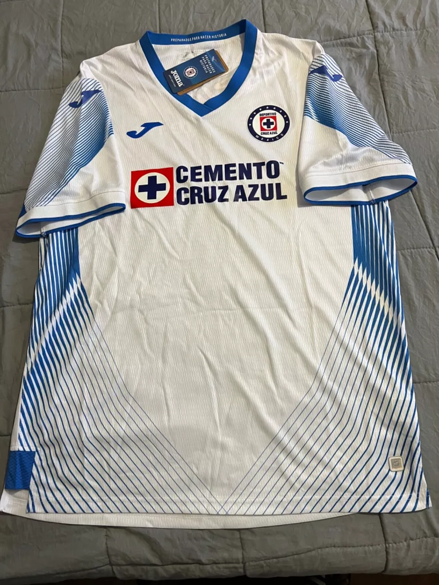 Joma Cruz Azul White 2022 Mens JERSEY con la 9na estrella ya en escudo ORIGINAL