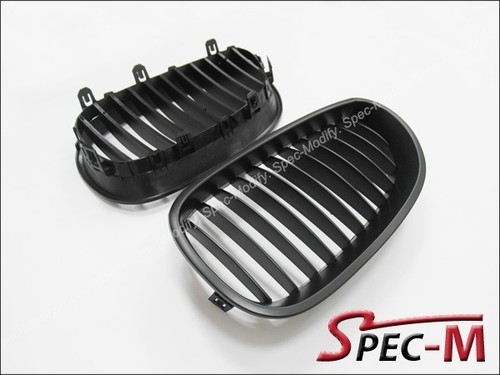 Rejilla delantera negra mate BMW 04-10 E60 E61 520I 535I 550i M5 camioneta sedán - Imagen 4 de 4