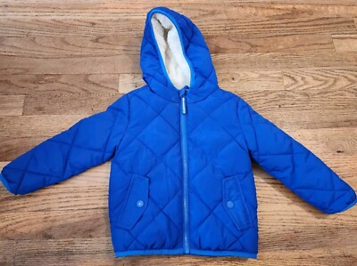 Cat Jack Boys Blue Winter Coat, Size 3T