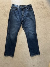 Vintage Levi  s 70  s High Slim Straight Women  s Dark Wash Big E Sz 32-29