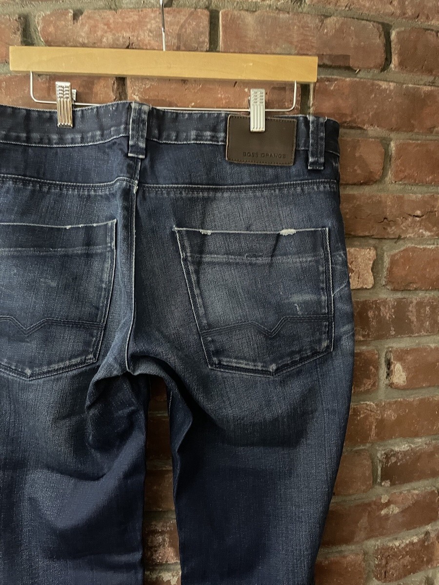 Hugo Boss Orange 63 Men's 36 X 31.5 Slim Fit Blue Jeans | eBay