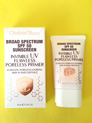 Charlotte Tilbury INVISIBLE UV FLAWLESS PORELESS PRIMER spf 50 (1 OZ) Exp: 2027