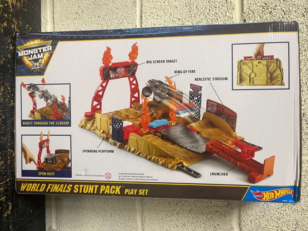 Hot Wheels Monster Jam World Finals Stunt Pack DPD41 READ