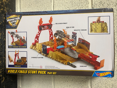 Hot Wheels Monster Jam World Finals Stunt Pack DPD41 READ