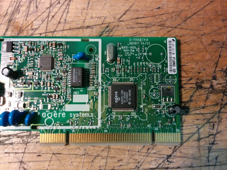 Agere Systems KB5817 D-1156#/A1A Desktop Internal PCI Fax/Modem Card! - Image 4 of 4