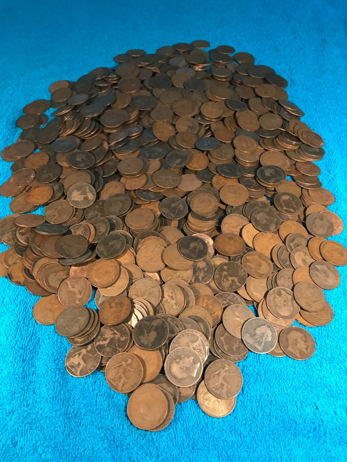 200x British One Penny coins Pennies bulk lot Victoria Edward VII