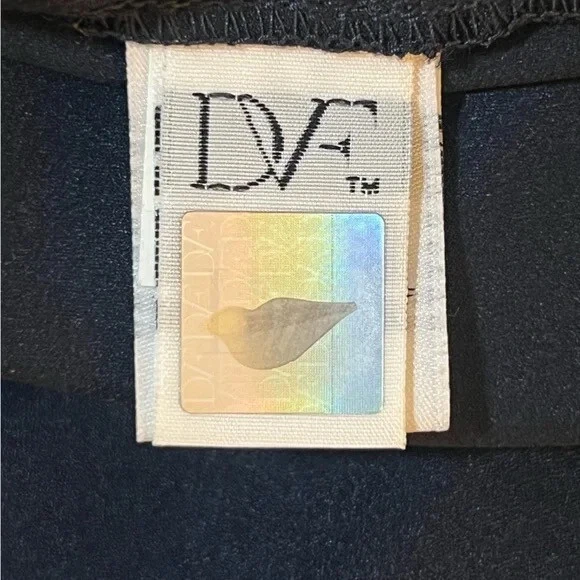 Diane фон Furstenberg Lainey темно-шелковый коктейльное платье украшенный декольте размер 4 - Изображение 4 из 4