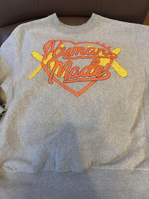 HUMAN MADE x KAWS Made fleece-backed Sweatshirt Gray M size HUMAN MADE x KAWS Made fleece-backed Sweatshirt Gray M size