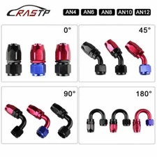 Aluminum Hose End Fitting Adapter Swivel & Push On Lock For Oil Fuel Hose Line