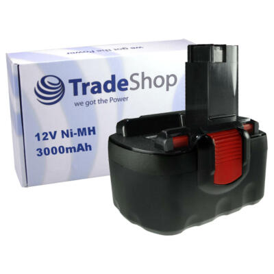 Akku 12V 3000mAh Ni-MH ersetzt Bosch 2 607 335 249, 2 607 300 000, 2 607 335 261